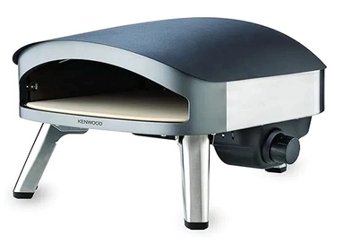 فرن بيتزا كينوود غاز مع شواية، 30 سم، سعة 12 إنش، 500 درجة مئوية، فضي - OWPOM20.000GY