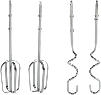 خلاط يدوي كينوود مع مضارب وخطافات عجن، 300 واط، أبيض - OWHBM02.001WH