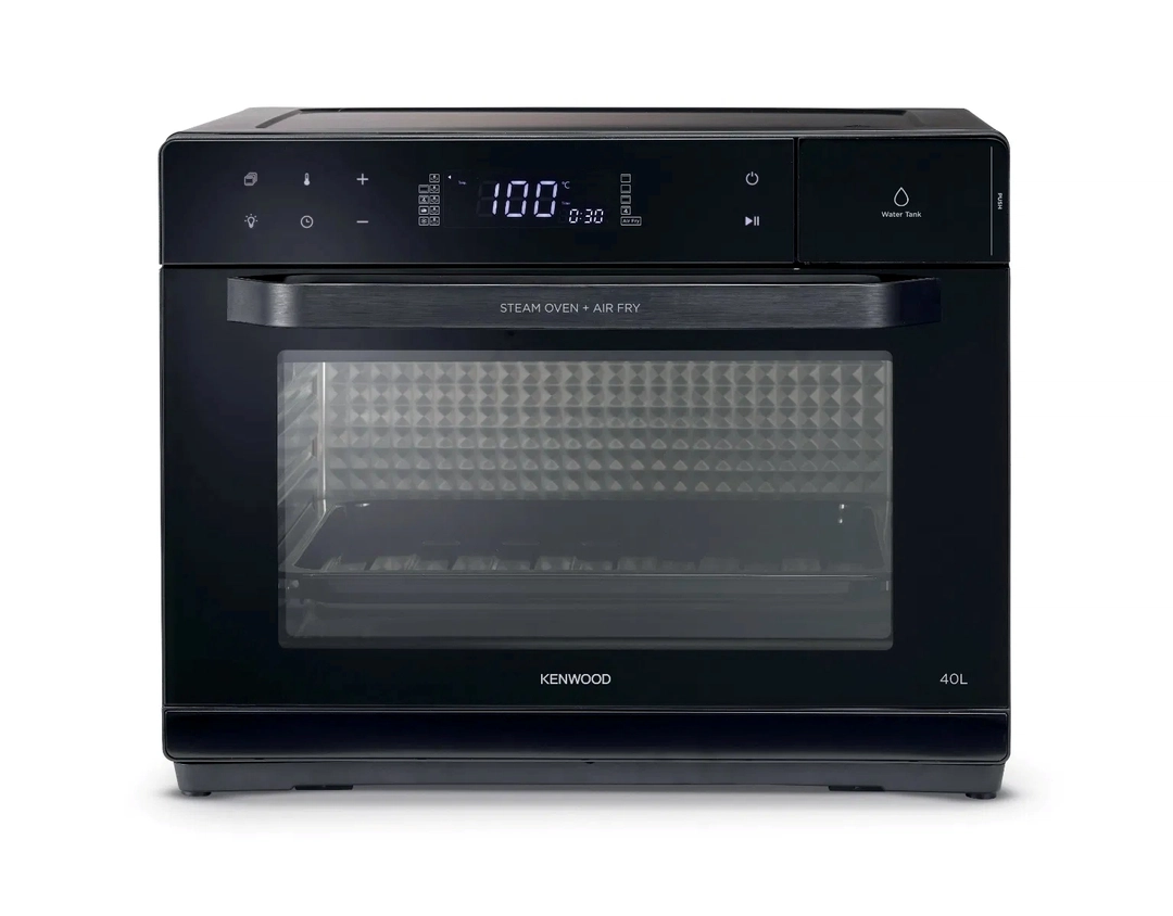 فرن بخار كينوود وقلاية هوائية، 40 لتر، 2000 واط، أسود - OWMOS40.000BK