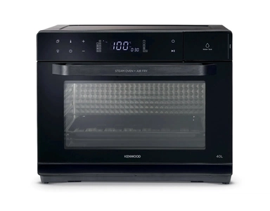 فرن بخار كينوود وقلاية هوائية، 40 لتر، 2000 واط، أسود - OWMOS40.000BK