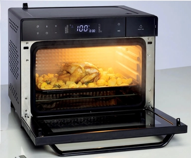 فرن بخار كينوود وقلاية هوائية، 40 لتر، 2000 واط، أسود - OWMOS40.000BK