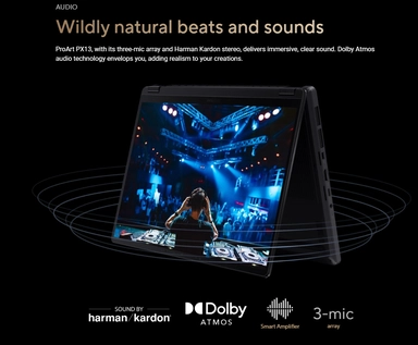 أسوس رايزن AI 9 HX 370 RTX™ 4050 32GB 1TB SSD 13.3" W11 أسود