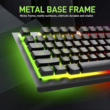 داتا زون , لوحة مفاتيح ألعاب RGB ممتازة وماوس ,أسود