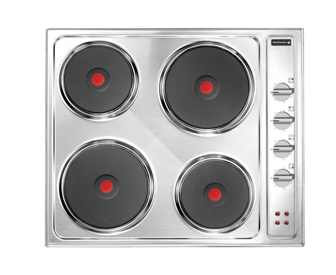 Kelvinator Built-in Electric Hob 58 cm Steel, KRBH-EAFHPSP-164/X2