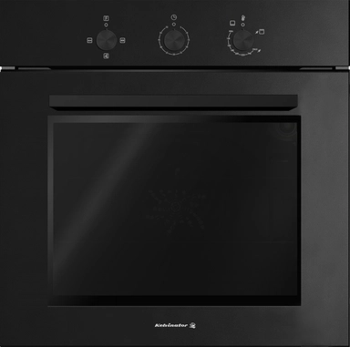 Kelvinator built-in gas oven 59 cm, black, KRBO-GGSMTFG3-M674/BM