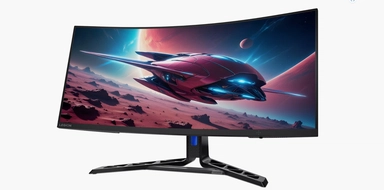 لينوفو شاشة كمبيوتر للألعاب منحنية 34 بوصة، UWQHD 180Hz، أسود، 67C7GACBSD