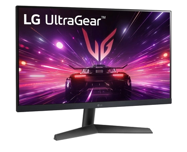 شاشة ألعاب ال جي الترا جير Full HD، مقاس 24 بوصة، معدل تحديث 180 هرتز، 1 مللي ثانية، أسود - 24GS60F-B