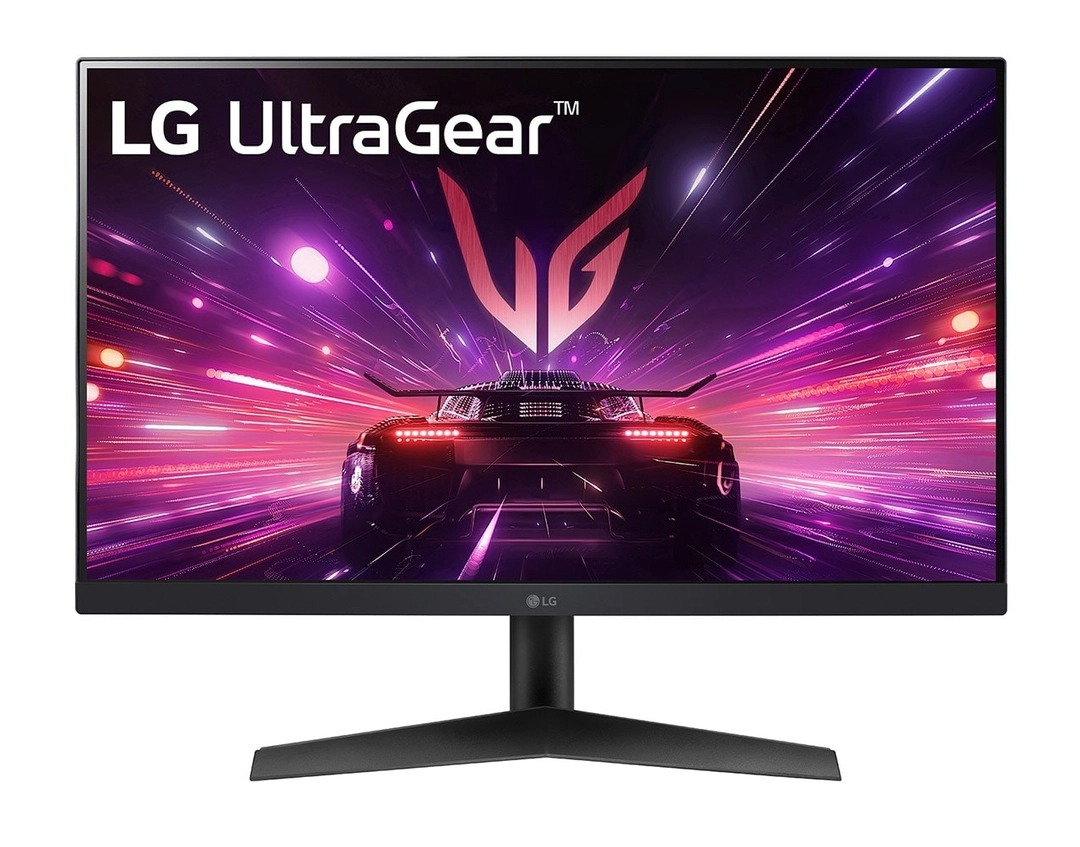 شاشة ألعاب ال جي الترا جير Full HD، مقاس 24 بوصة، معدل تحديث 180 هرتز، 1 مللي ثانية، أسود - 24GS60F-B