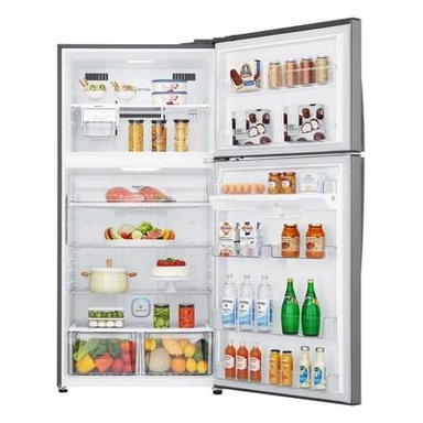LG 17.9 Cu.Ft, Top Freezer Refrigerator, Inverter, Silver - LT19HBHSIN