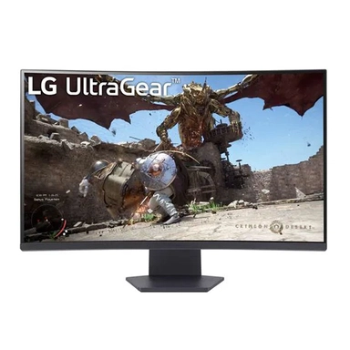إل جي 32 بوصة UltraGear شاشة ألعاب منحنية 1000R، دقة QHD، 180 هرتز، أسود، 32GS60QC-B