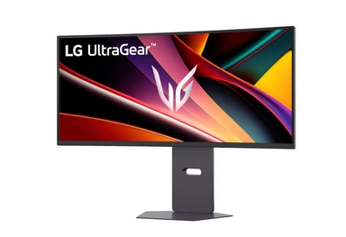شاشة ألعاب منحنية ال جي ٣٤ بوصة بدقة WQHD، معدل تحديث ١٦٠ هرتز،١ ملي ثانية MBR، ولوحة VA، أسود – 34G600A-B.AMI