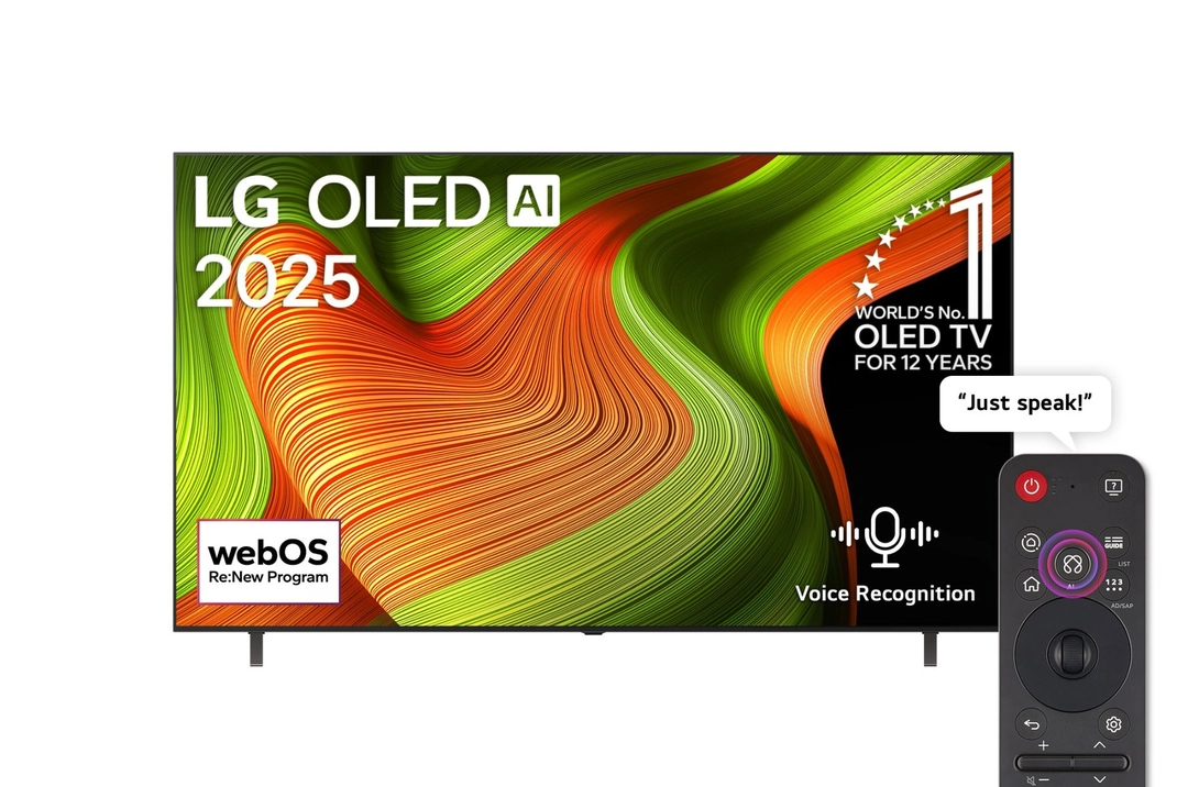  LG 65 Inch, 4K UHD, Smart TV, OLED, With Built-in Receiver - OLED65B56LA