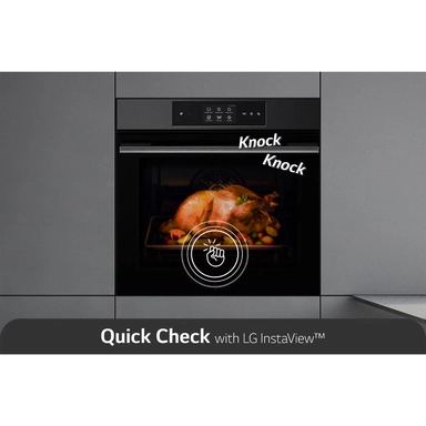 LG Built-in Electric Oven 59 cm Full Safety Black Steel, WSED7665B
