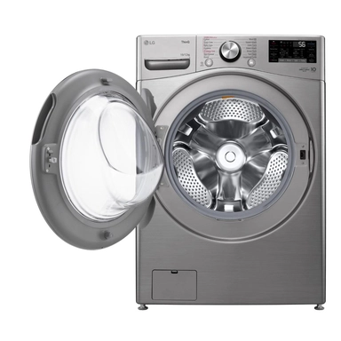 LG front automatic washing machine, 19 kg, silver, drying 12 kg, WS1912XMT