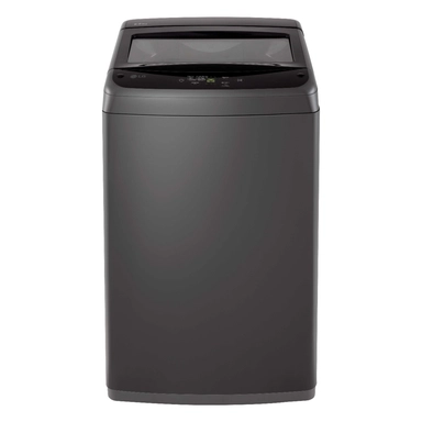 غسالة إل جي إنفرترتعبئة علوية، 8 كجم، 6 برامج، أسود متوسط – WTB08CND