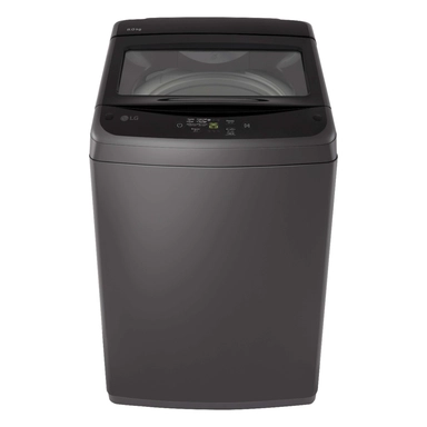 غسالة إل جي إنفرترتعبئة علوية، 8 كجم، 6 برامج، أسود متوسط – WTB08CND