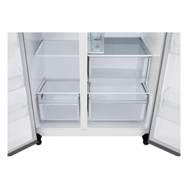 ثلاجة إل جي بابين، سعة 22.1 قدم مكعب، فضية - LS25NBLSIK