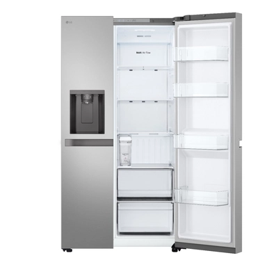 ثلاجة إل جي بابين، سعة 22.1 قدم مكعب، فضية - LS25NBLSIK
