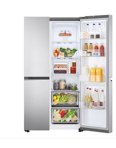 ثلاجة إل جي دولابي، سعة 28.2 قدم مكعب، فضية - LS32CBBSIV