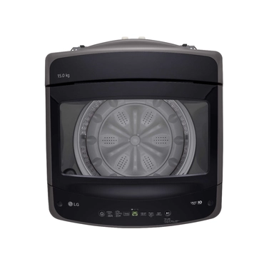 غسالة علوي إل جي إنفرتر، 15 كجم ، 10 برامج ، اسود- WTBV15BND