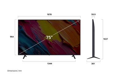 LG TV 75 Inch, 4K UHD, Smart, QNED – 75QNED70A6A