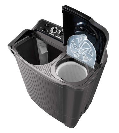 LG, Twin Tub Washing Machine, 8 kg, Black- WTT0807OM