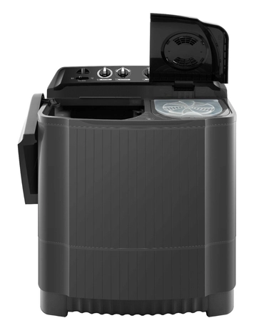 LG, Twin Tub Washing Machine, 8 kg, Black- WTT0807OM