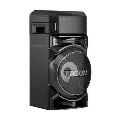 LG XBOOM RN5 ، مكبر صوت 2 بوصة × 2 ، مكبر صوت 8 بوصات ، تعزيز جهير فائق ، انفجار جهير ، ستروب بارتي ، تطبيق DJ ولوحة DJ ، تحكم صوتي ونجم كاريوكي ، إدخال جيتار