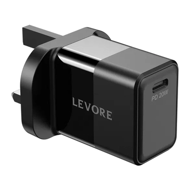 Levore Wall Charger20W1XUSBC Fast Charging Adapter LGW112-BK