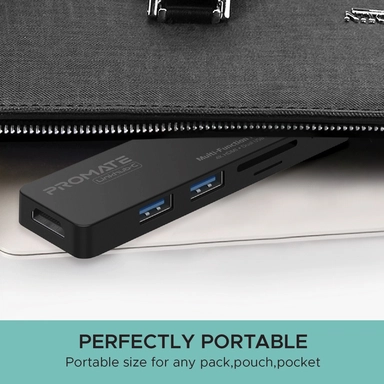 بروميت  ,موزع متعدد الوظائف عالي السرعة USB-C 4K HDMI ,أسود