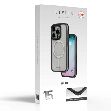 Levelo Nuru Case iPhone 15 Pro Black Clear