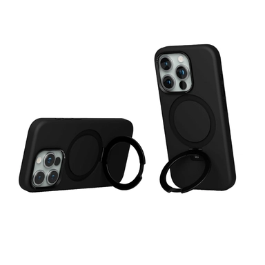 Leveo Iris Pro Liquid Silicone Case iPhone 15 Plus Black