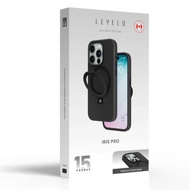 Leveo Iris Pro Liquid Silicone Case iPhone 15 Plus Black