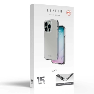 Levelo Lucu Case iPhone 15 Matte Clear 