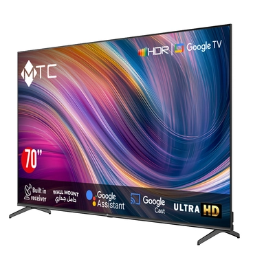 شاشة 70 MTC ,بوصة GOOGLE  TV, سمارت, MT70UH450GO-UHD