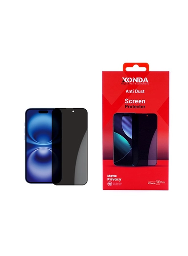 واقي شاشة زوندا لآيفون 17 برو بخصوصية ولمسة غير لامعة (مات)