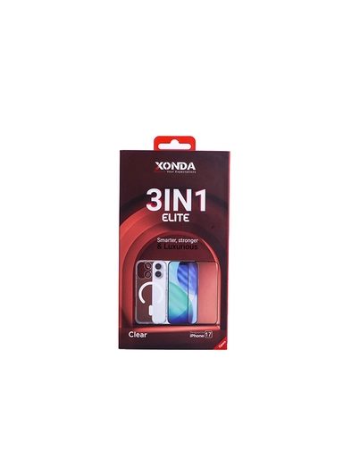 Xonda Elite 3IN1 Iphone 17 Clear (Case-Screen-Lens)