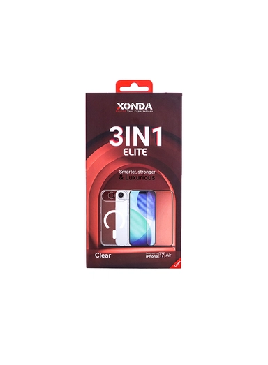 Xonda Elite 3IN1 Iphone 17 AIR Clear (Case-Screen-Lens)
