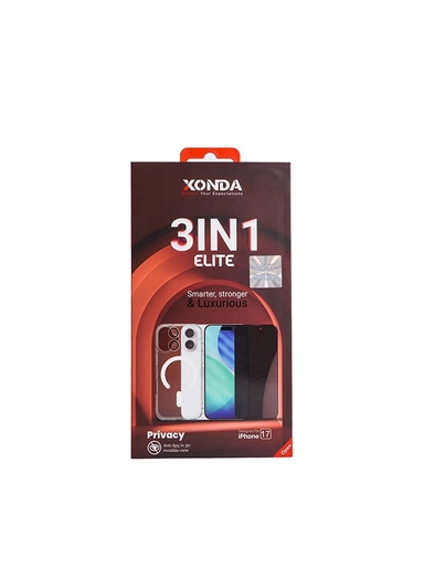 Xonda Elite 3IN1 Iphone 17 Privacy (Case-Screen-Lens)