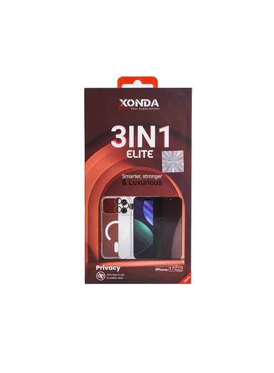 Xonda Elite 3IN1 Iphone 17 ProMax Privacy (Case-Screen-Lens)