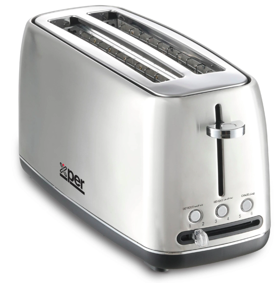 حماصة توست اكسبير 4 شريحة 1550 واط ستيل XPTO-950-24