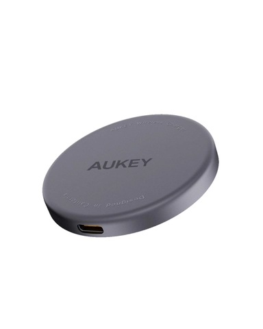 Aukey Car Charger Mag Fusion Aura Magnetic Wireless 15W Grey