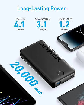 Anker Power Bank 20000 mAh 15W 2-Port Black