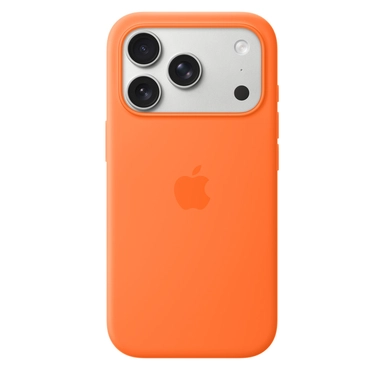 iPhone 17 Pro Silicone Case with MagSafe – Orange