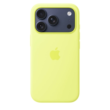 iPhone 17 Pro Silicone Case with MagSafe – Neon Yellow