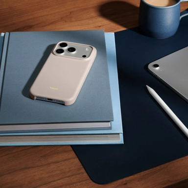 ابل بيتس حافظة آيفون 17 برو ماج سيف – لون حجري