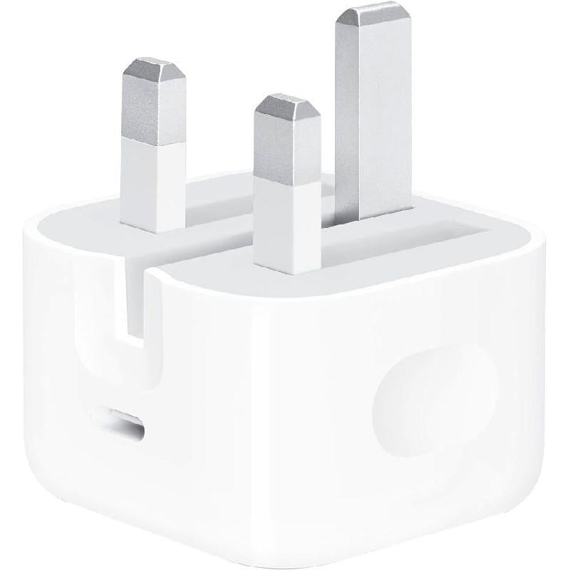 ابل , محول طاقة  USB-C  , بقوة 20 واط , أبيض