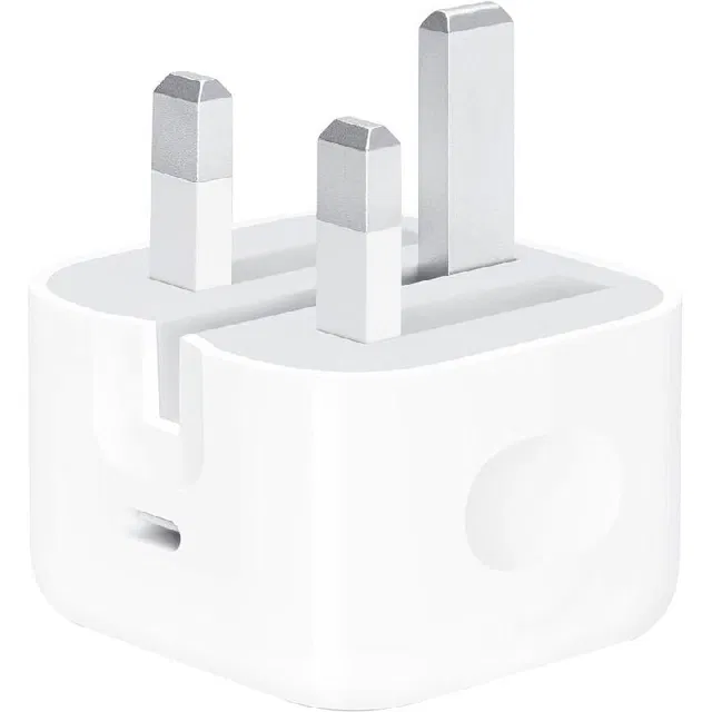 ابل , محول طاقة  USB-C  , بقوة 20 واط , أبيض