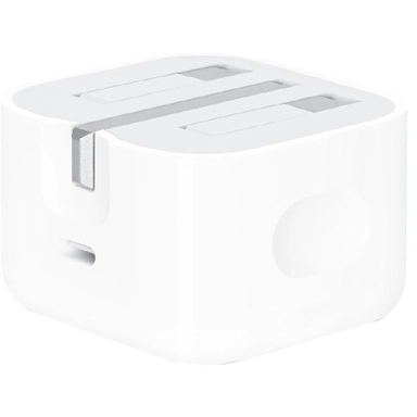 ابل , محول طاقة  USB-C  , بقوة 20 واط , أبيض