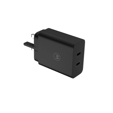 موتورولا شاحن حائط، 125 واط، USB-C، أسود - PG38C06631